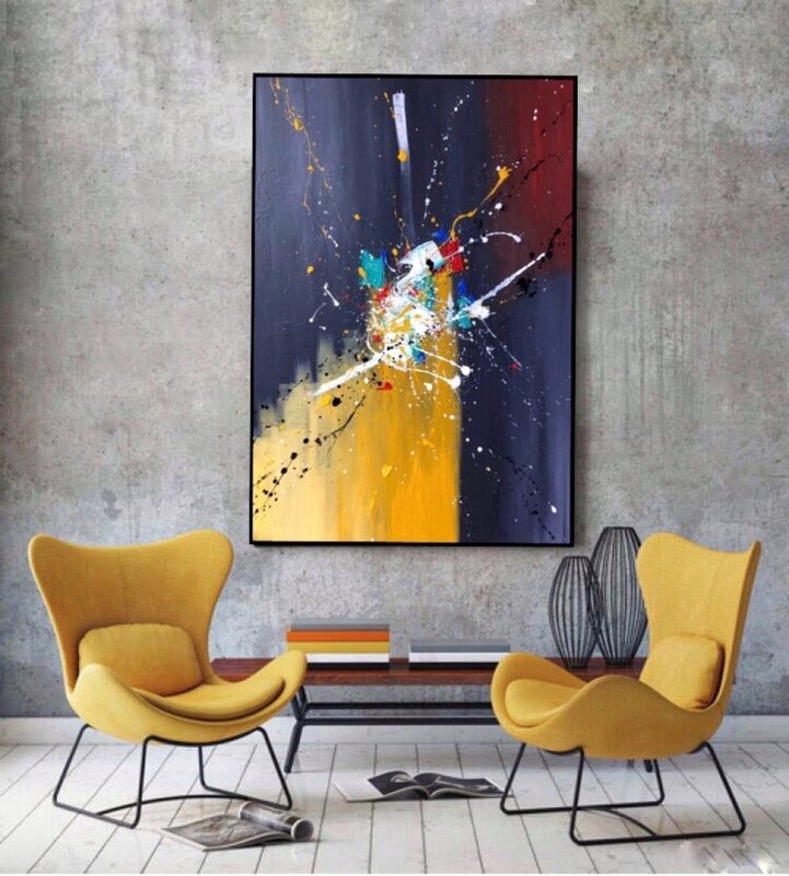 Abstract painting for the interior