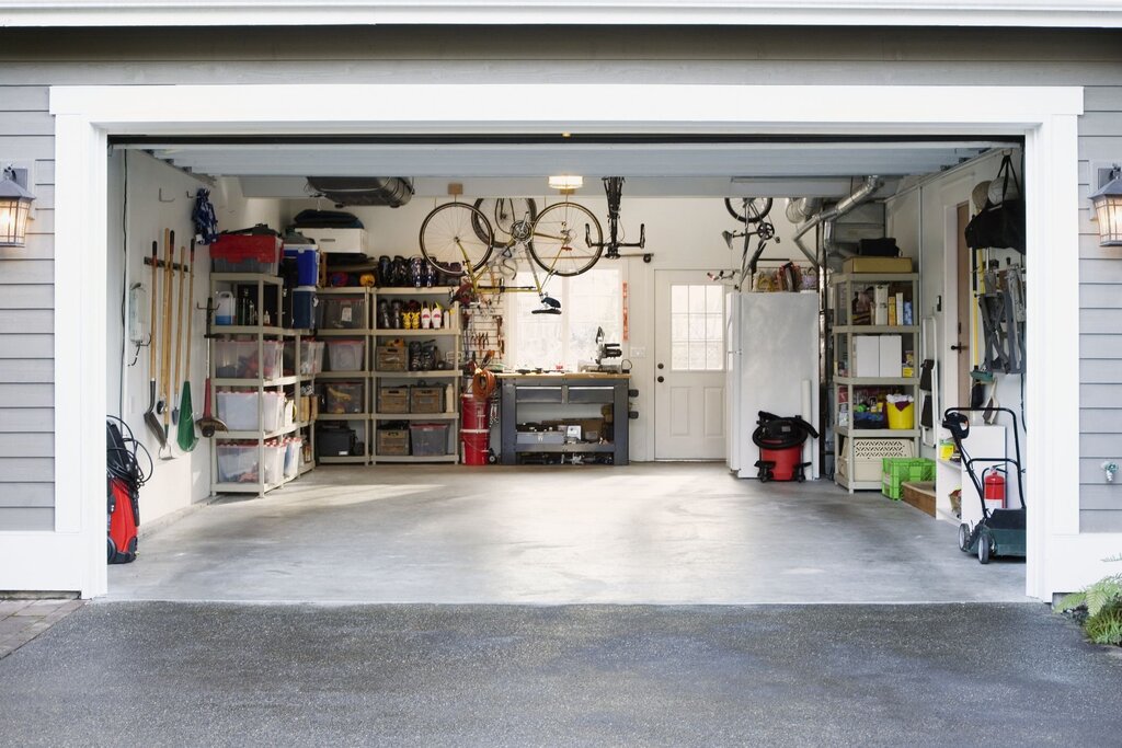 American garage inside