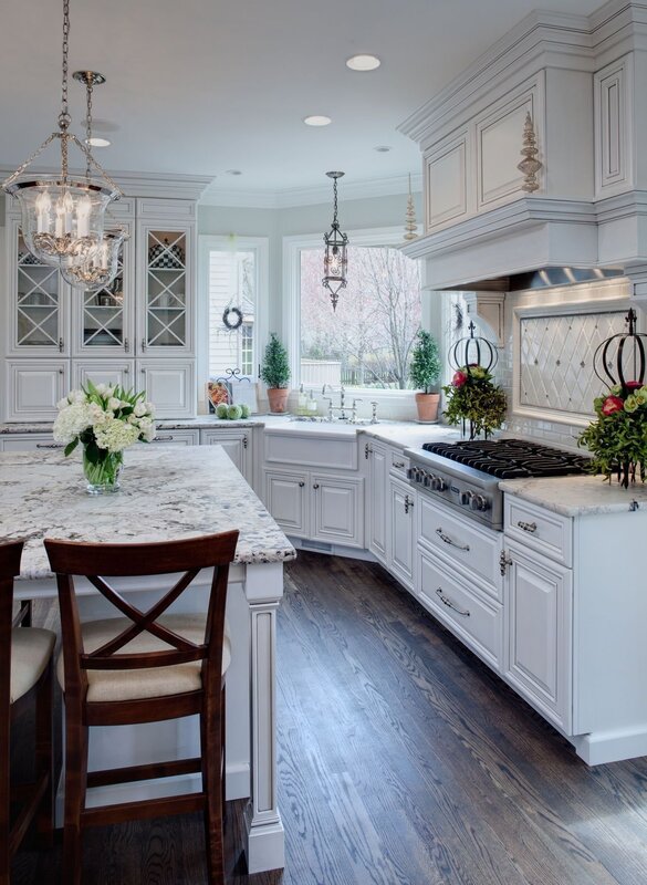 White kitchen in the interior