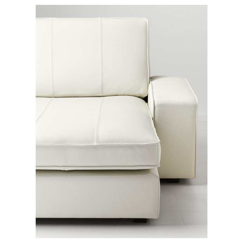 Белый кожаный диван икеа