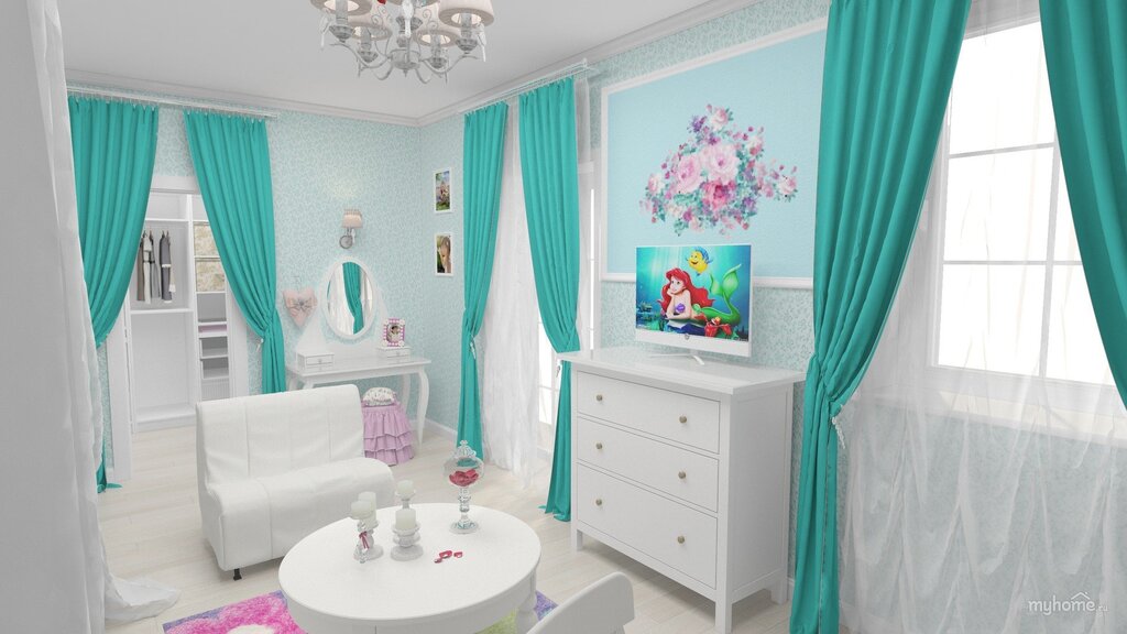 Turquoise children's room