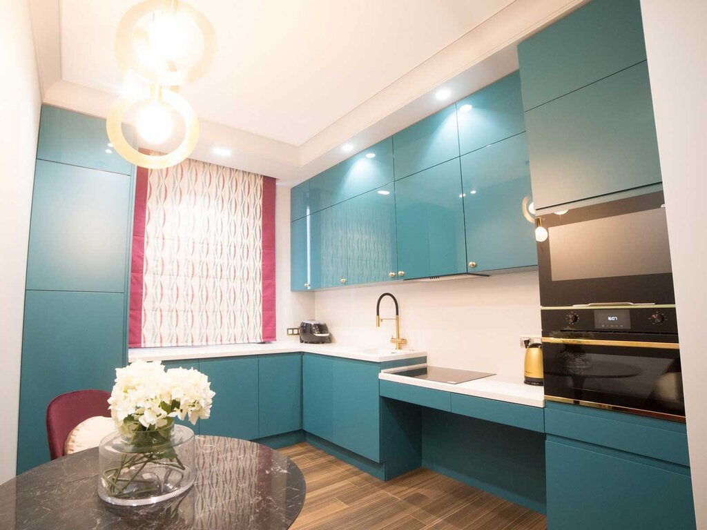 Turquoise kitchen