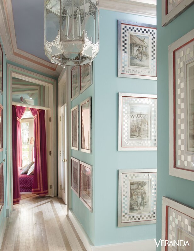 Turquoise hallway