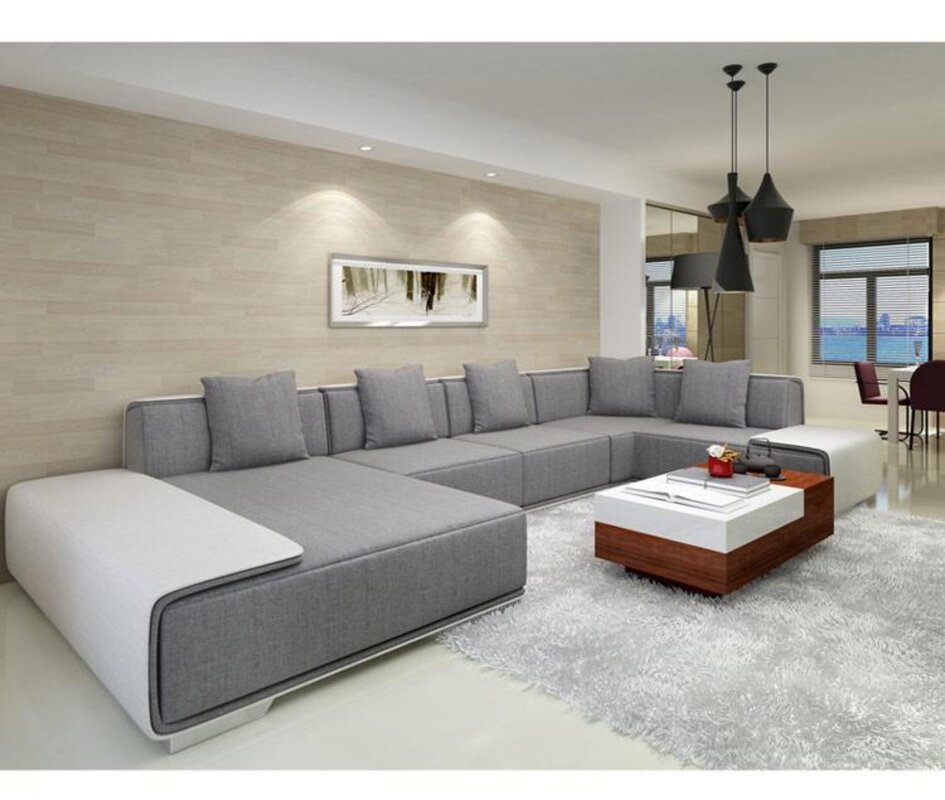 Большой модульный диван для гостиной