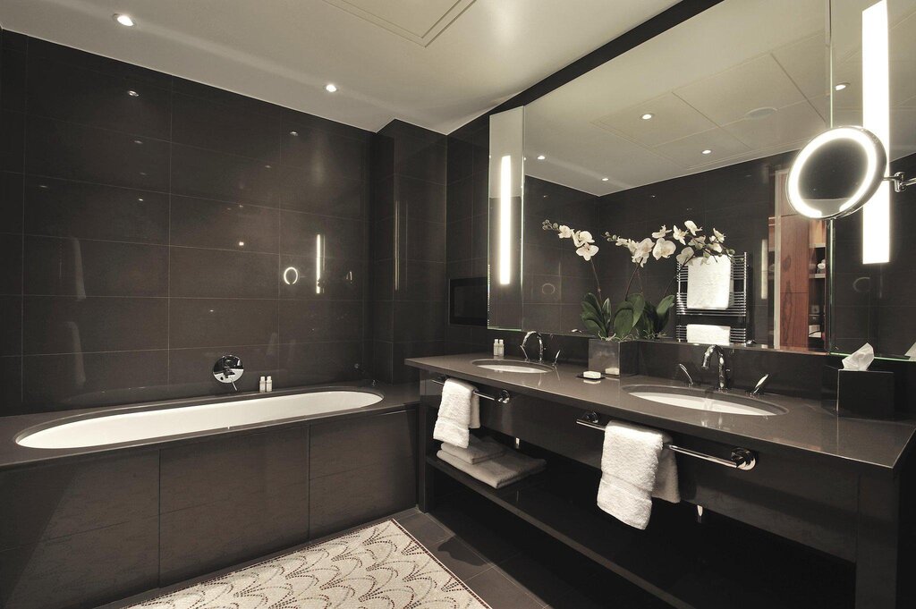 Black matte bathroom