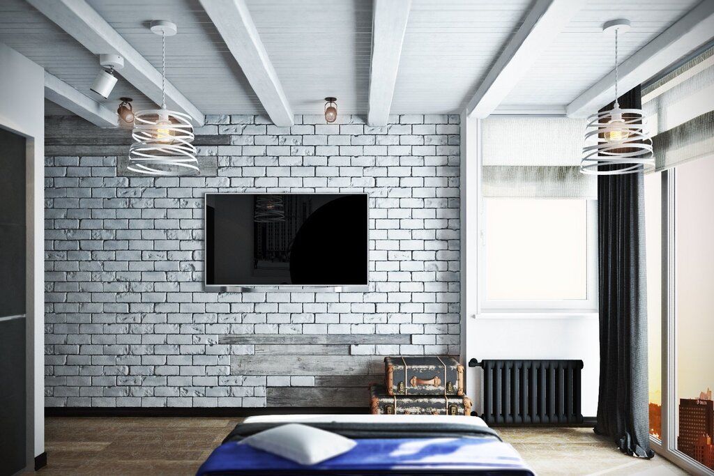 Black and white loft