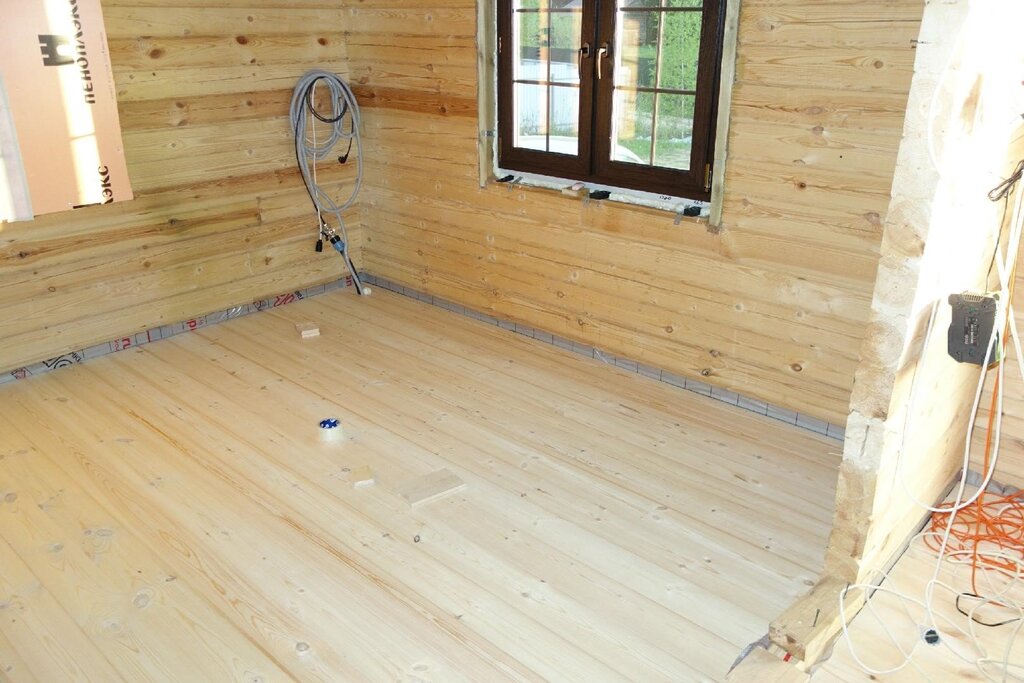 Чистовой пол в деревянном доме