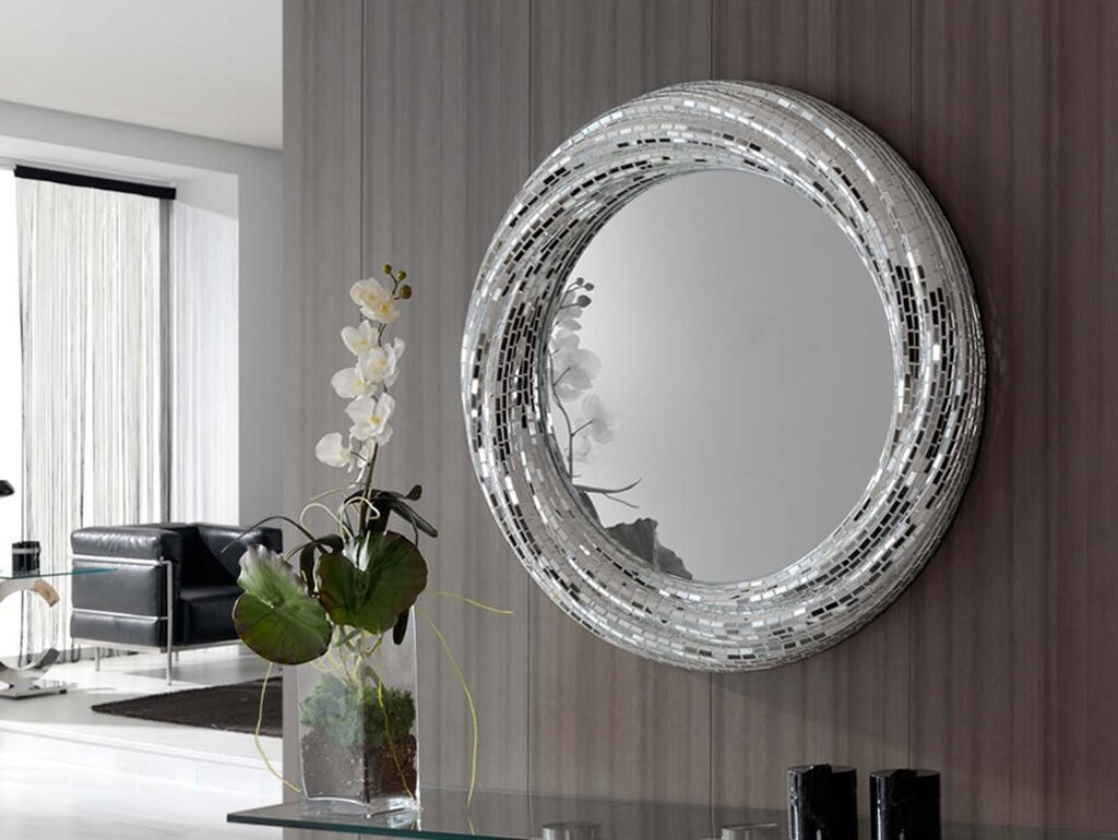 Декор круглого зеркала
