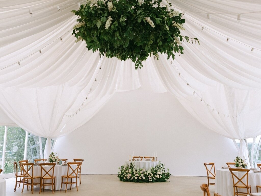 Декор шатра на свадьбу