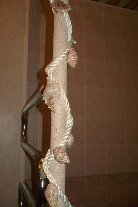 Декор труб в туалете