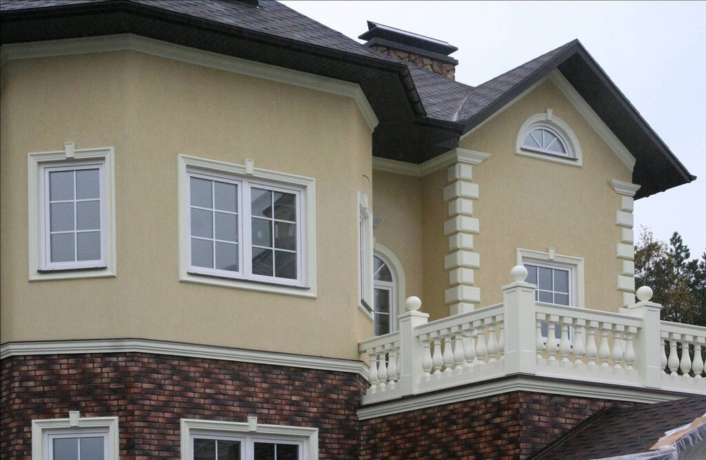 Decorative window trim on the outside