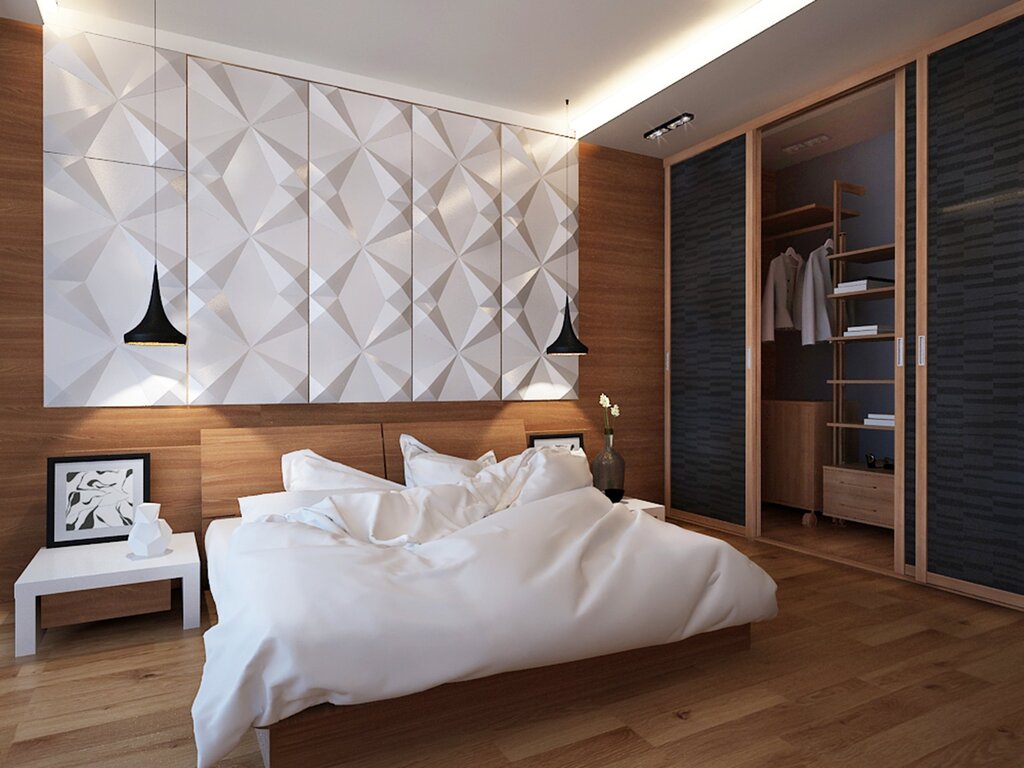 Декоративные стеновые панели для спальни