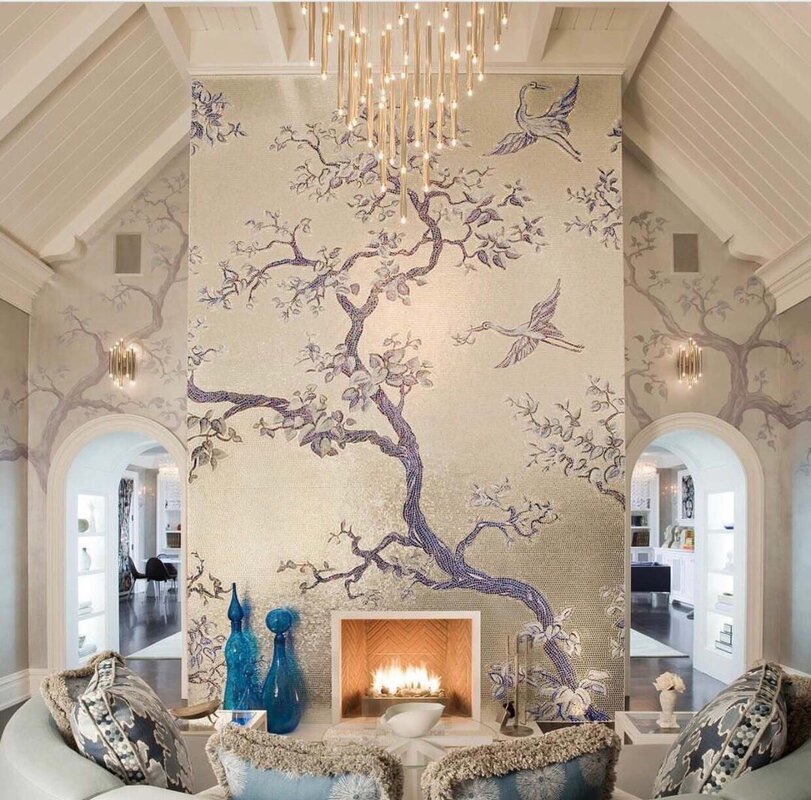 Декоративное дерево для интерьера на стену 32 фото