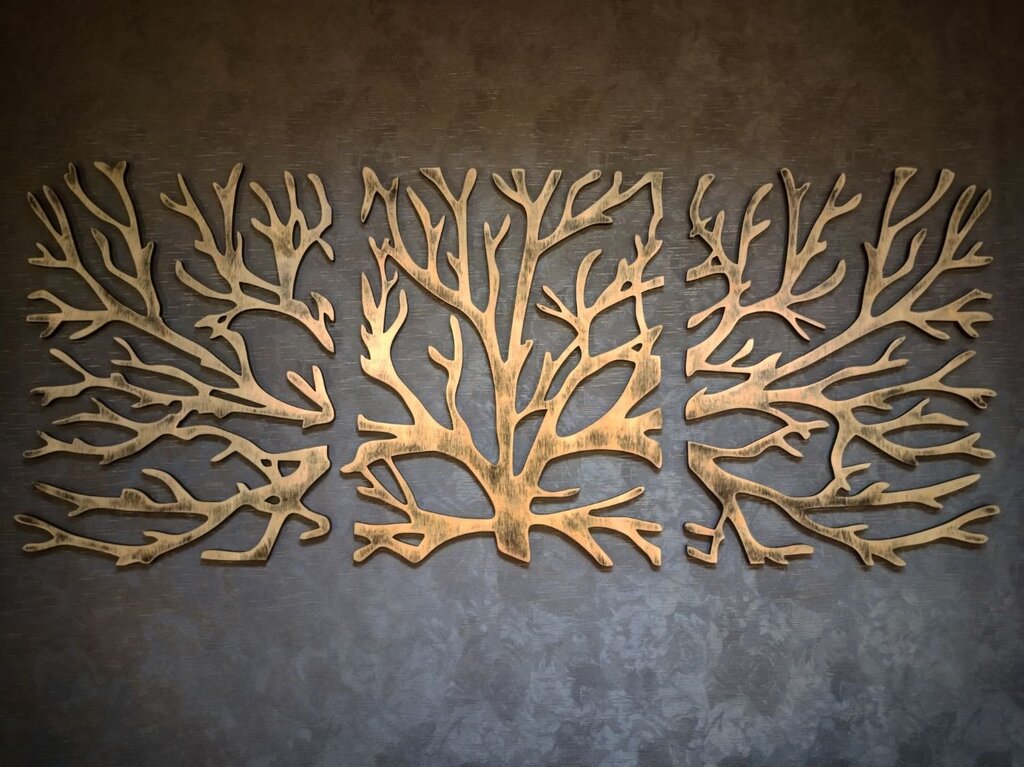 Дерево из фанеры на стену