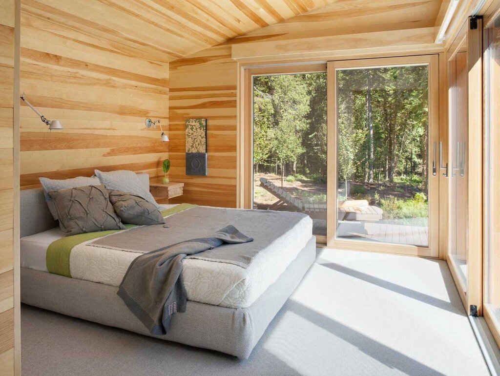 Wooden bedroom