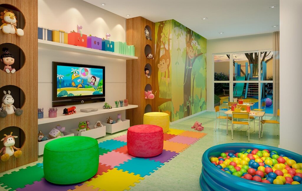 Детская игровая комната для самых маленьких 49 фото