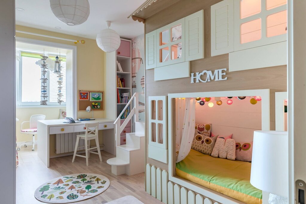 Детская комната с балконом для двоих 42 фото