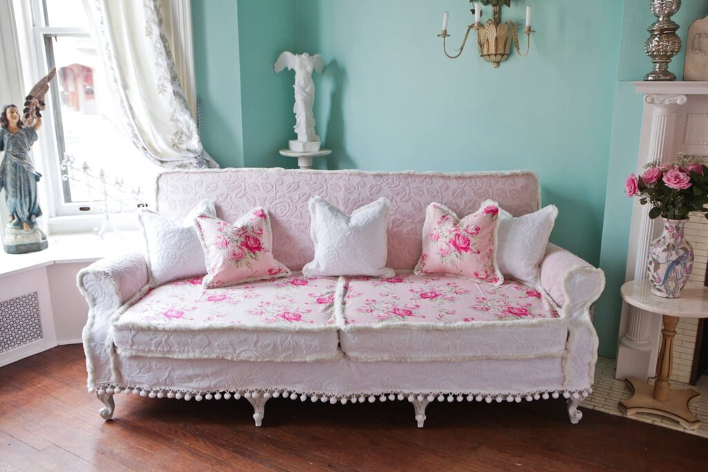 Shabby chic sofa 22 фото