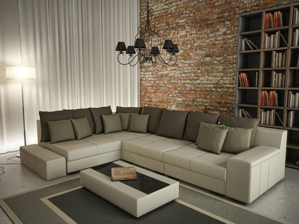 Large corner sofa for the living room