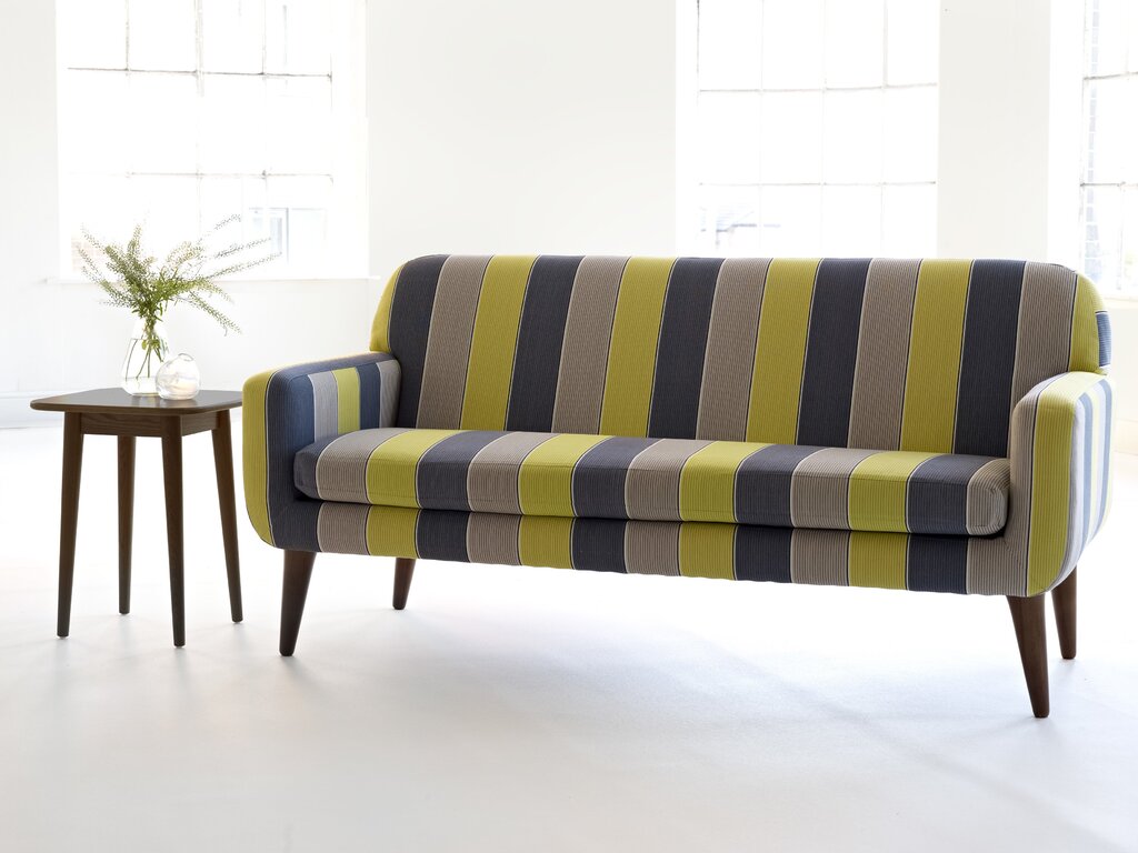 Striped sofa