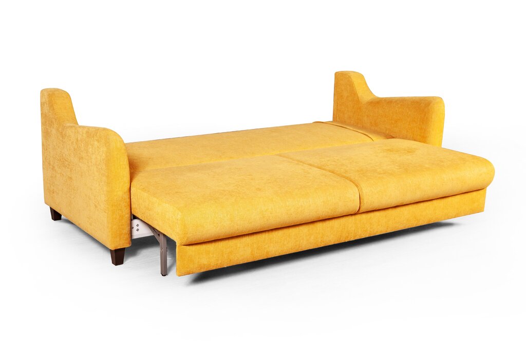 Yellow convertible sofa 44 фото