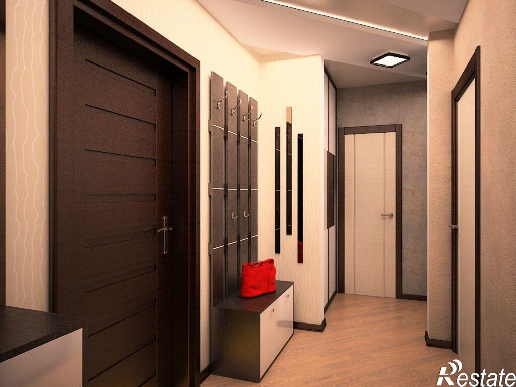 Design of the hallway in a two-room apartment