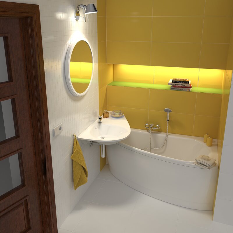 Дизайн очень маленьких ванных комнат