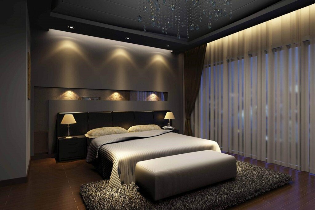 Lighting design in the bedroom