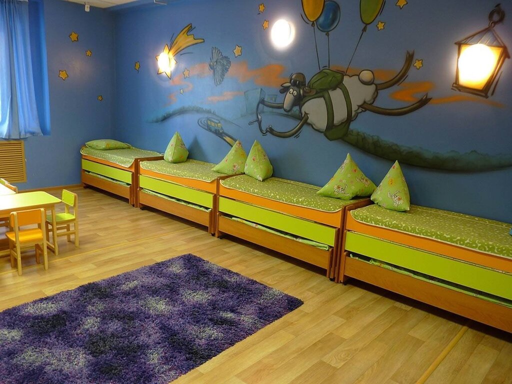 Дизайн спальни в детском саду