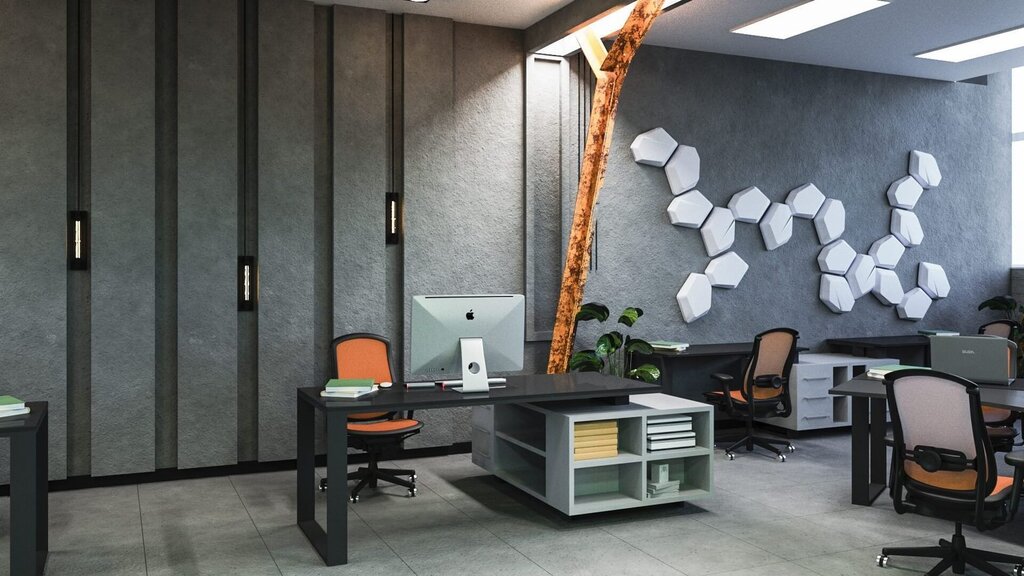 Дизайн стен в офисе