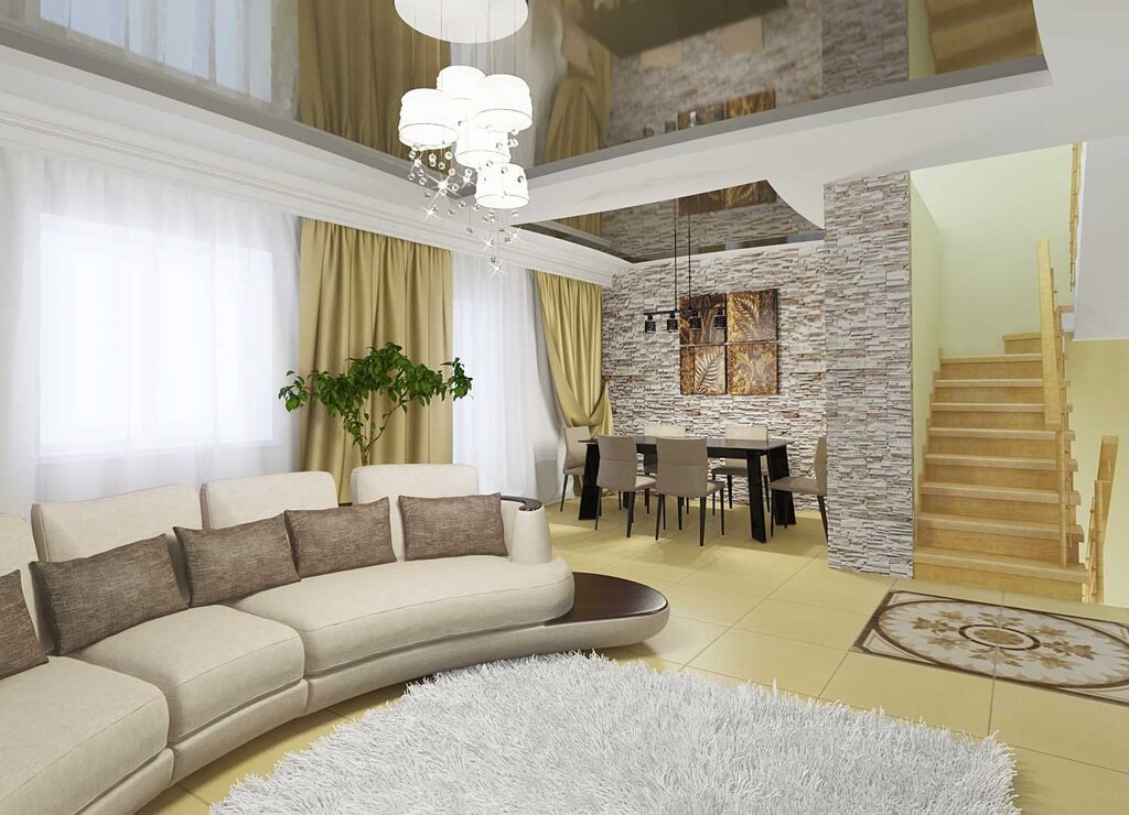 Design of the living room in the house