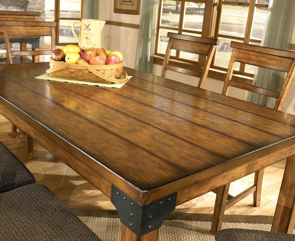 Long wooden table