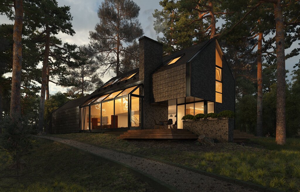 House in the forest loft