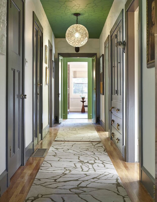 Doors in a narrow corridor