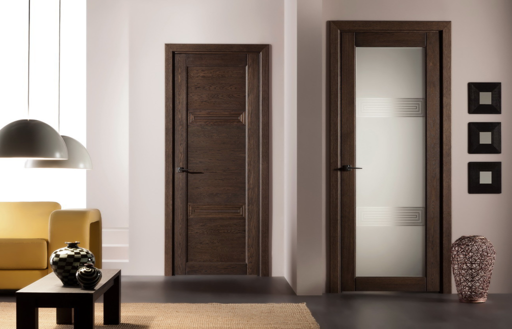 Wenge doors in the interior