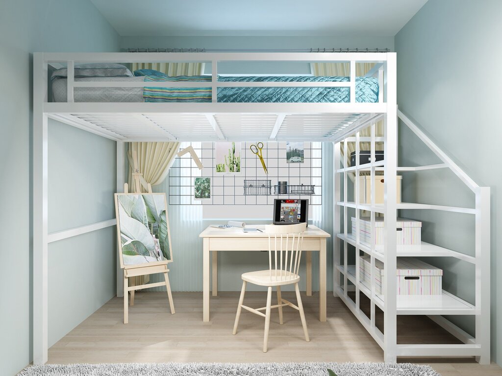 Two-level room for a teenager