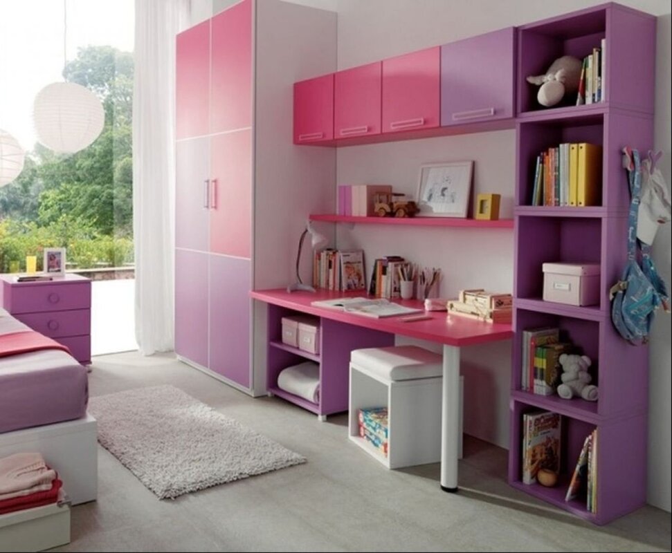 Фиолетовая детская комната 24 фото