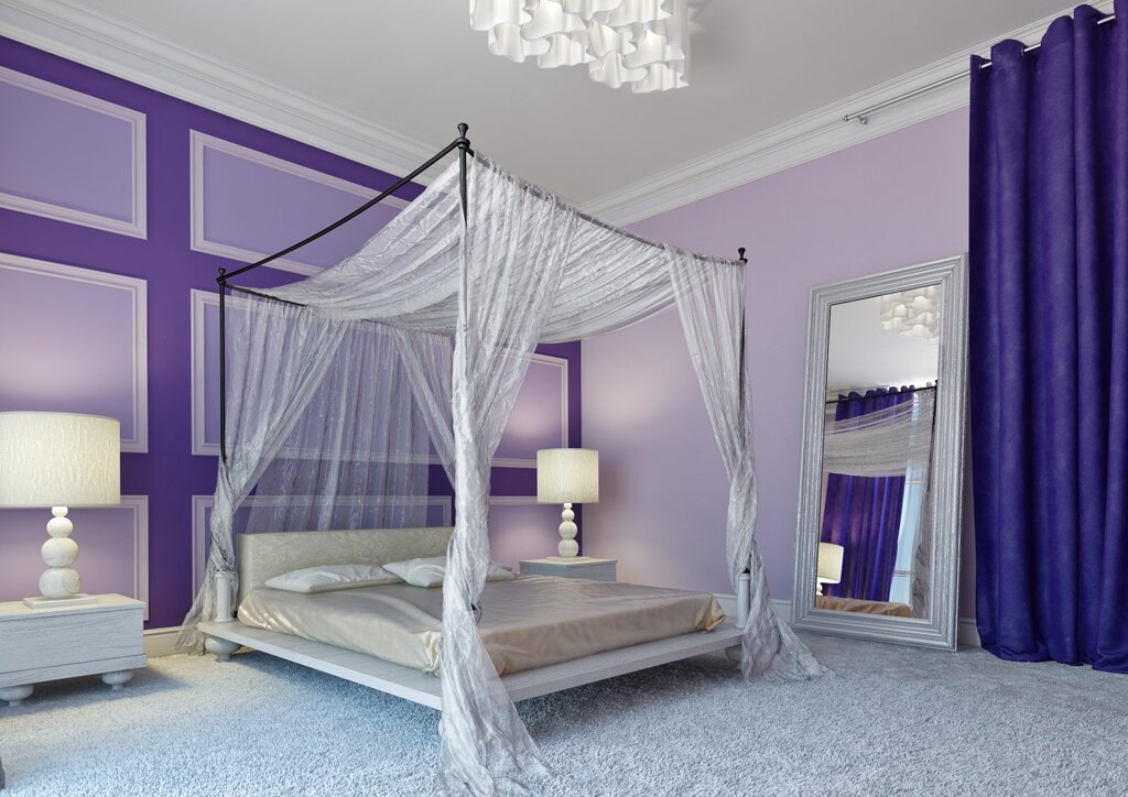 Purple bed