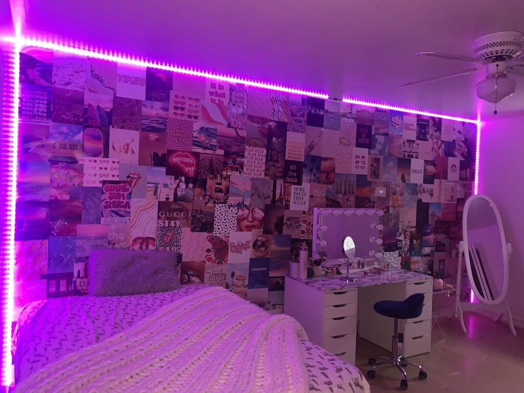 Фиолетовая лампа для комнаты