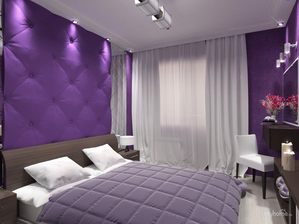 Purple bedroom