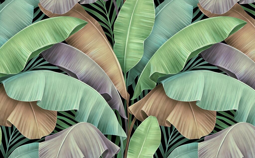 Фотообои банановые листья