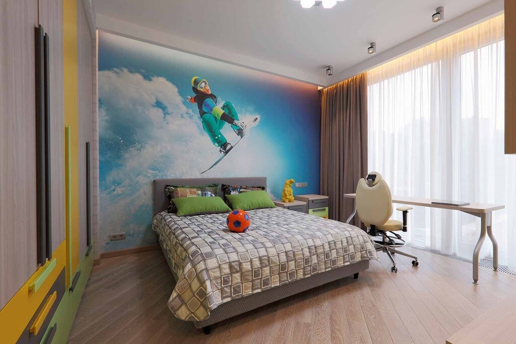 Wall murals for boys' room