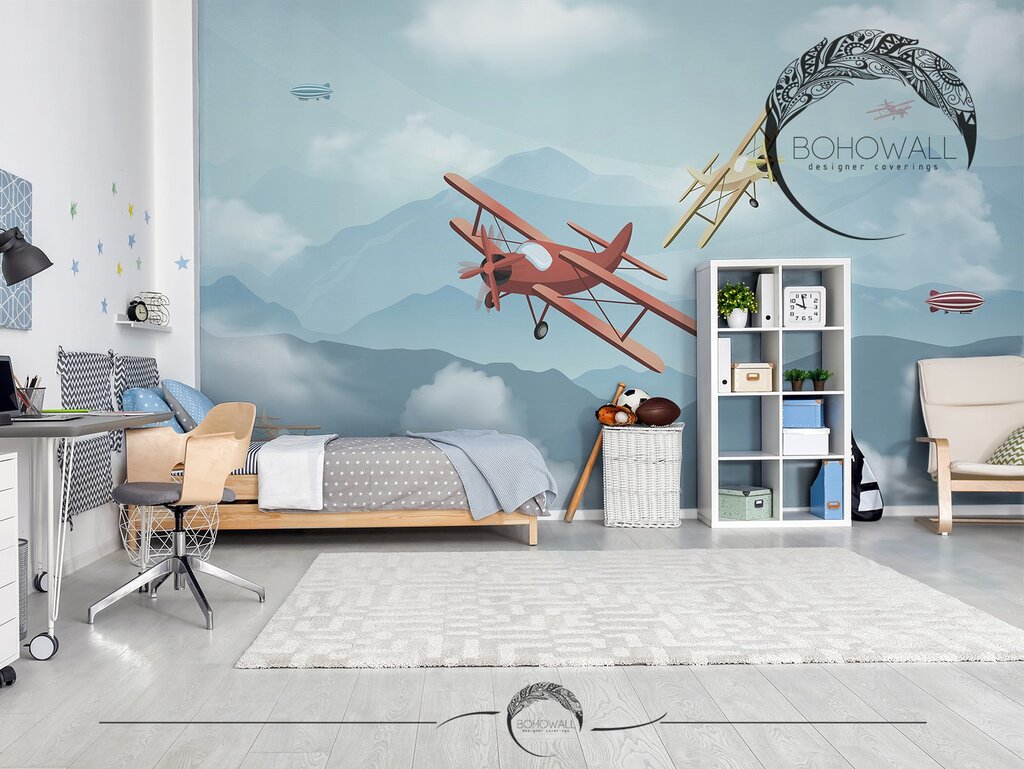 Wall murals with airplanes 25 фото