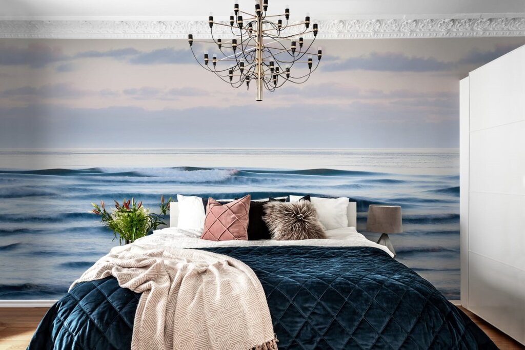 Wall murals for the bedroom for the entire wall 32 фото