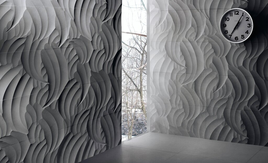 Gypsum wave panel