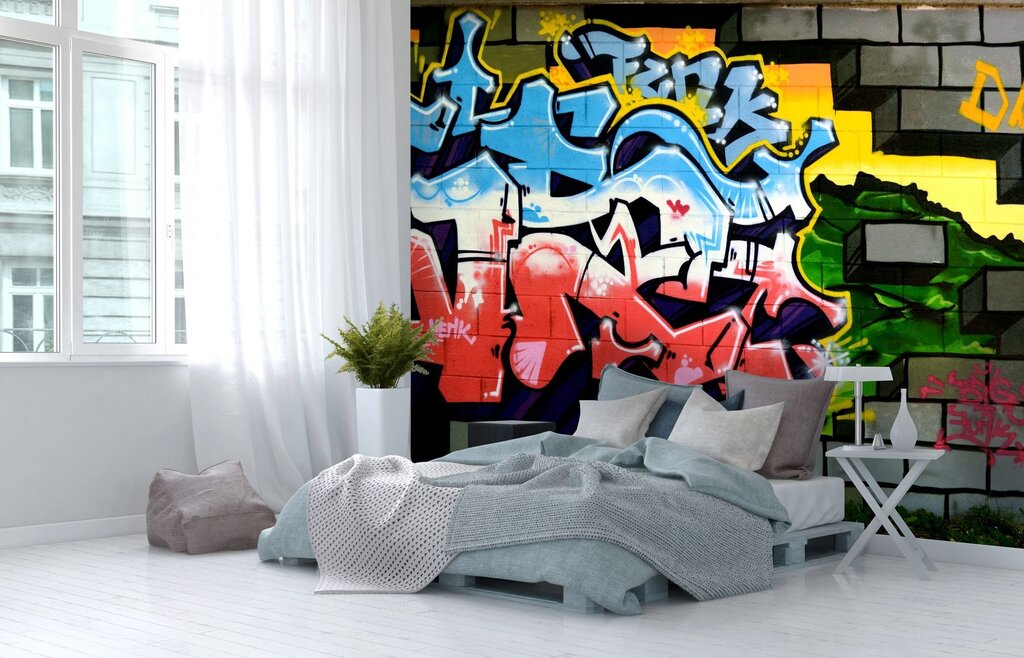 Граффити в интерьере квартиры