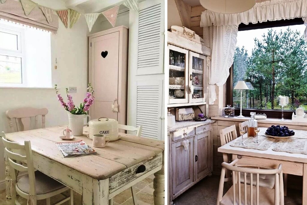 The interior of the summer house in Provence style