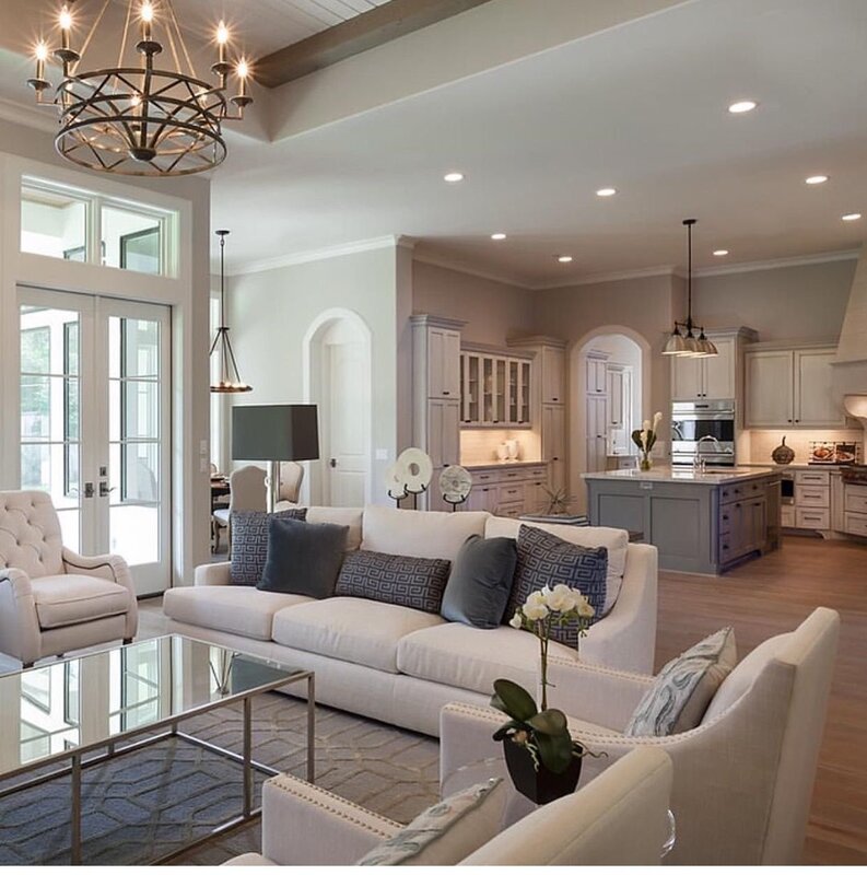 The interior of the living room in a private house