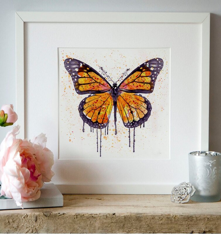 Interior paintings of butterflies