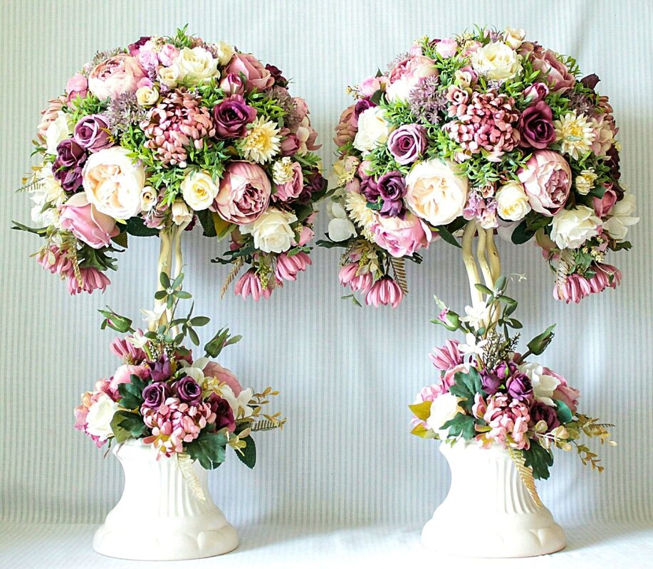 Artificial flowers for home decor